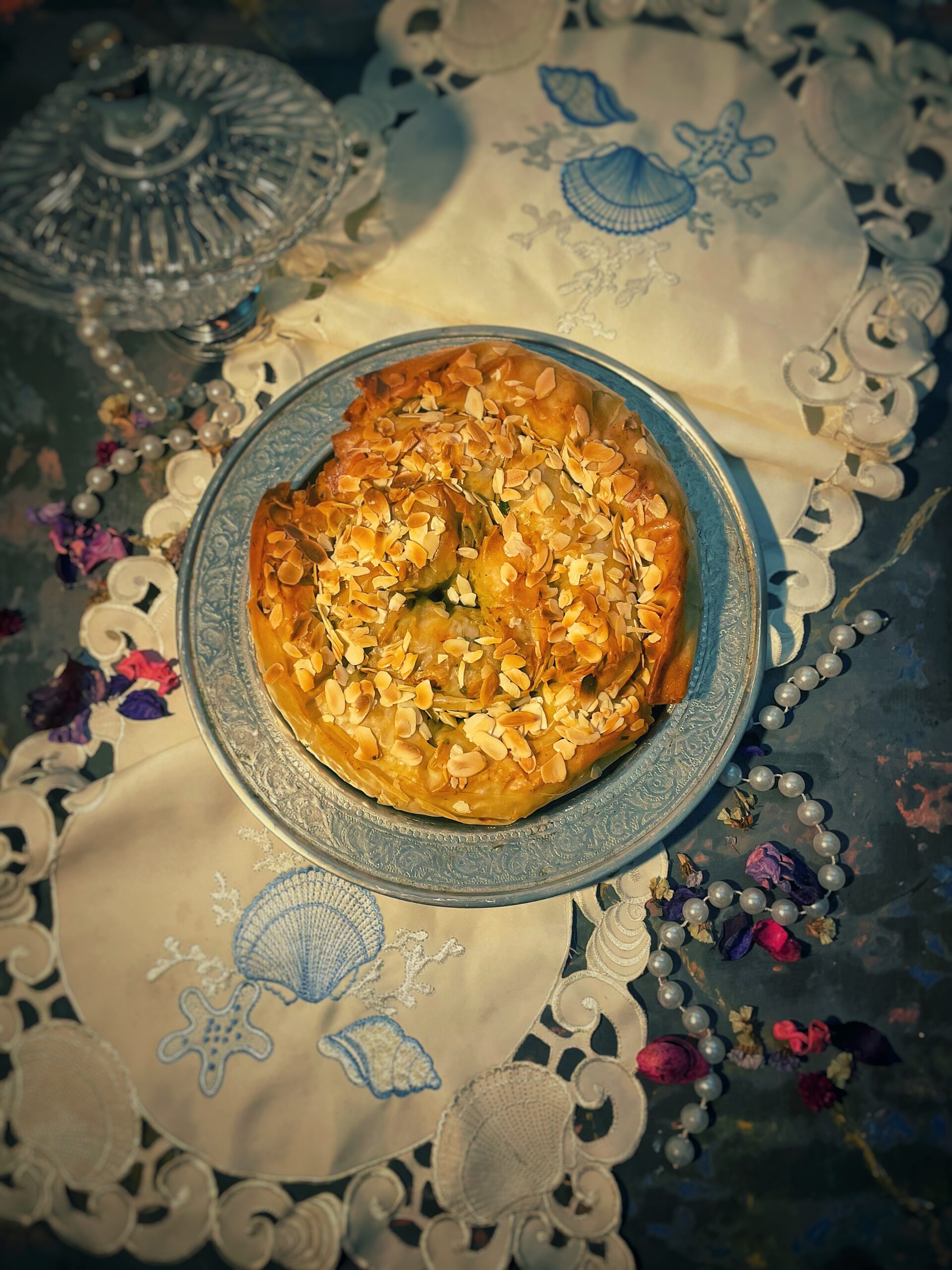 M&rsquo;hanncha marocaine salée aux fruits de mer : la spirale spectaculaire