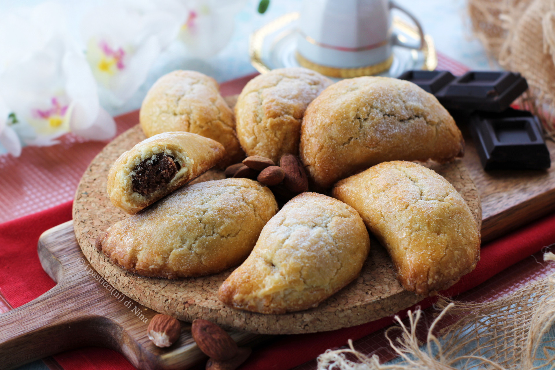 MEZZELUNE CŒUR D&rsquo;AMANDE ET CHOCOLAT