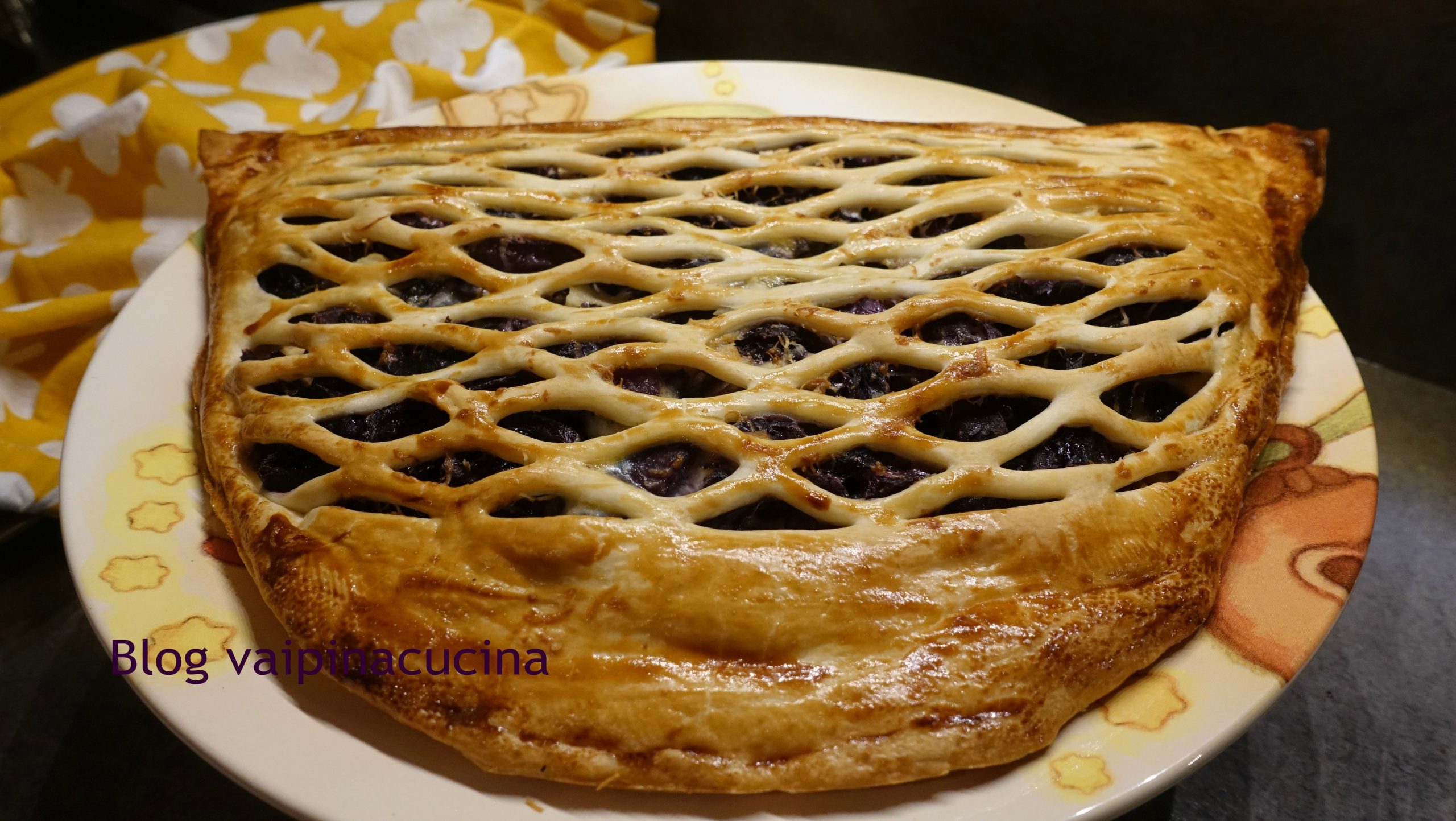 Feuilleté au chou violet