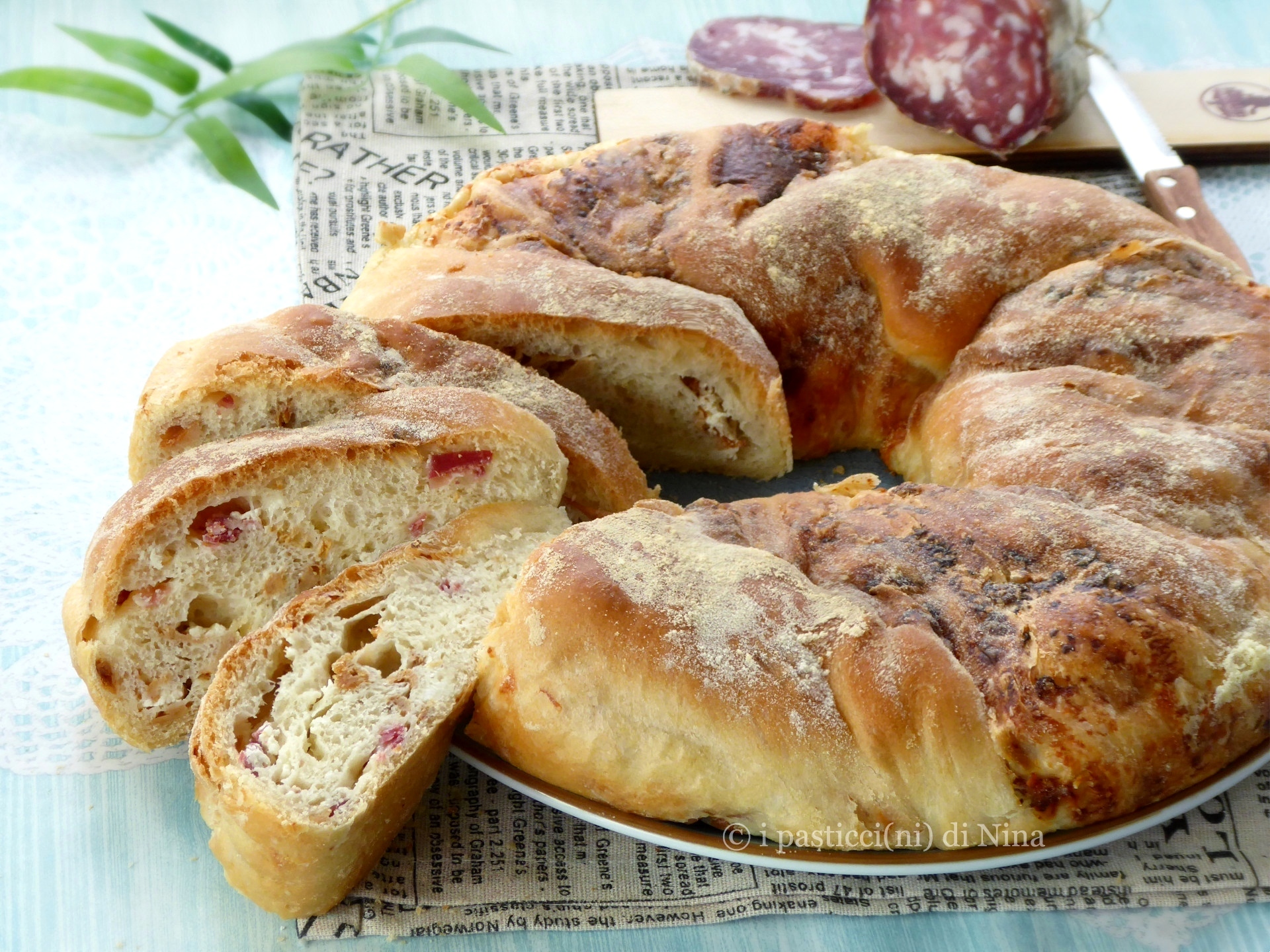 PAIN MOELLEUX À LA RICOTTA ET AUX CICCIOLI