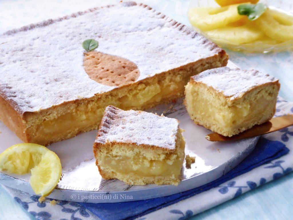 Tarte biscotto à la crème de citron et à l'ananas - i pasticcini di Nina