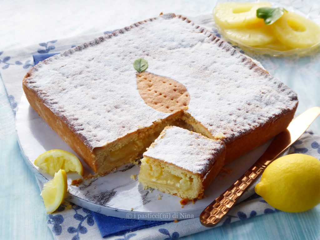 Tarte biscotto à la crème de citron et à l'ananas - i pasticcini di Nina