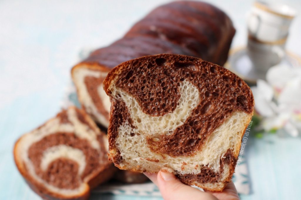 Pain de mie bicolore moelleux i pasticcini di Nina