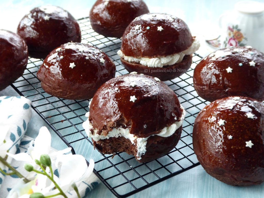 Petits pains moelleux au lait et cacao, douceurs levées et moelleuses au parfum enivrant recette i pasticcini di Nina blog