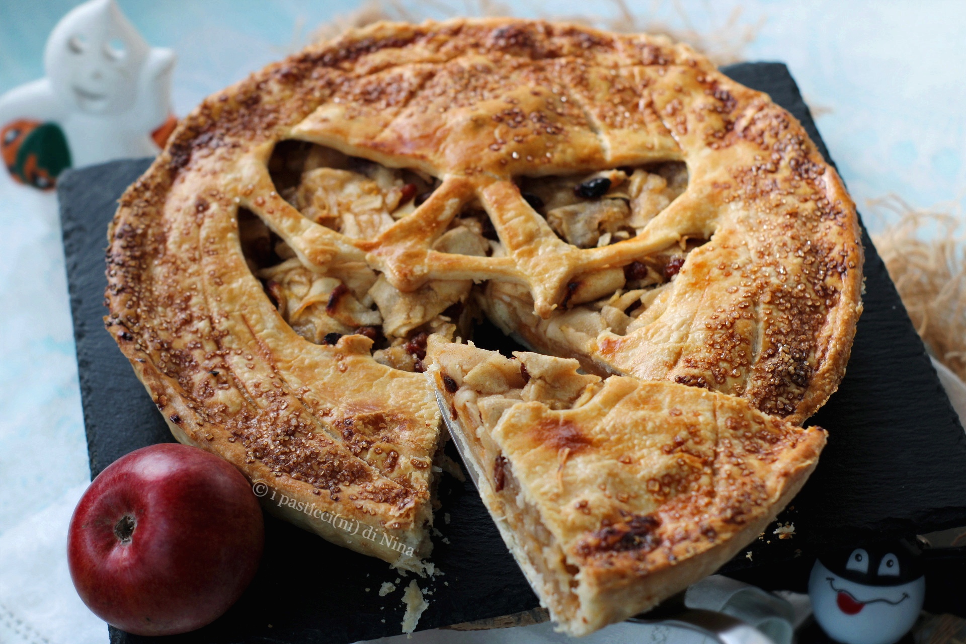 TARTE FEUILLETÉE SUCRÉE POUR HALLOWEEN