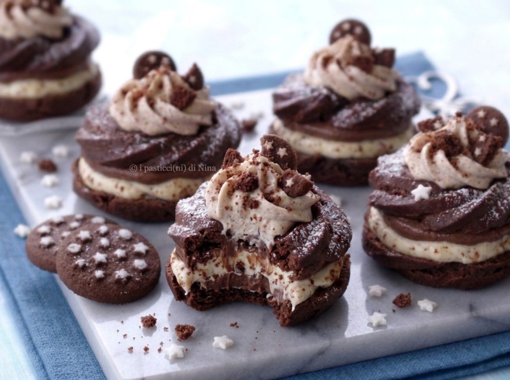 Zeppoles Pan di Stelle au four avec pâte à choux au cacao recette facile i Pasticcini di Nina