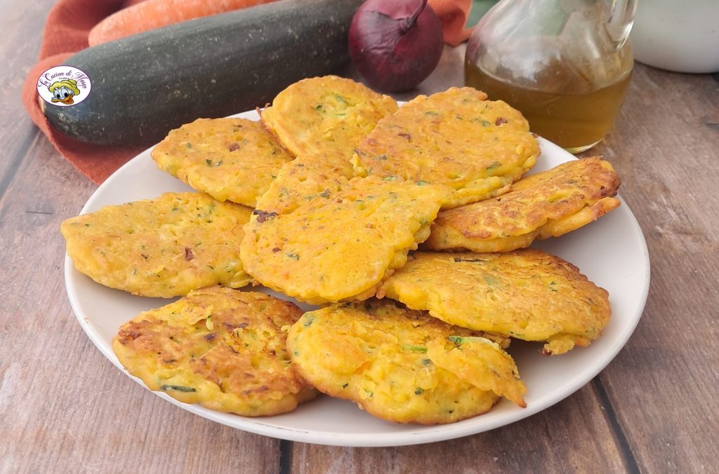 Frittelle di ceci e verdure