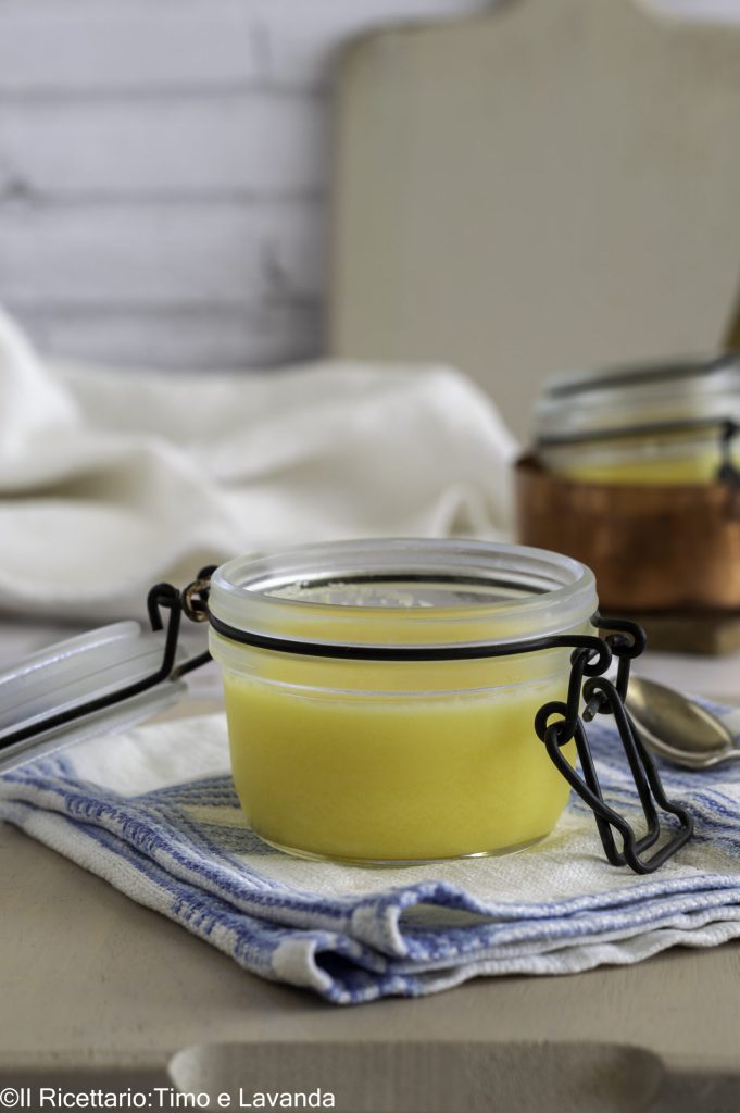 beurre clarifié fait maison en bocal