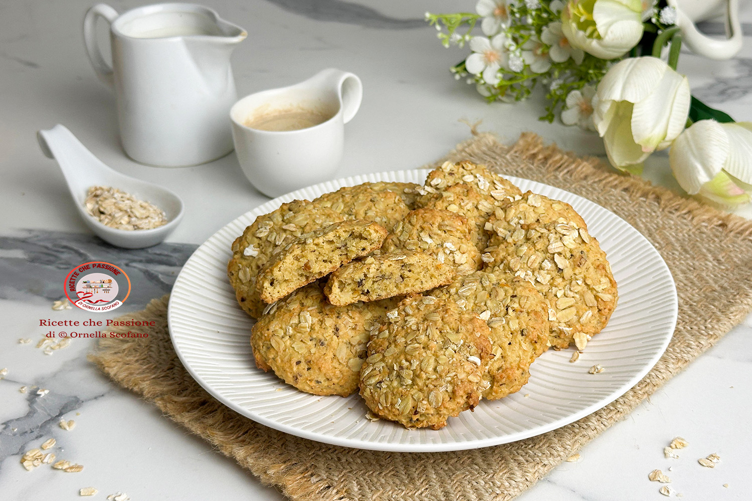 Biscuits rustiques aux flocons d&rsquo;avoine avec fruits secs, plus sains et authentiques