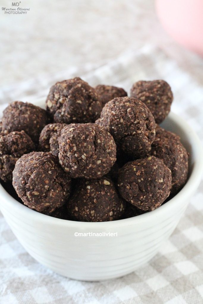 Boules d'avoine et cacao