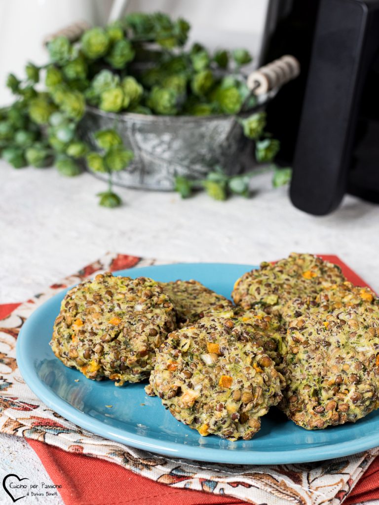 boulettes de lentilles à la friteuse à air