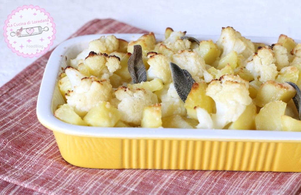 chou-fleur avec pommes de terre au four