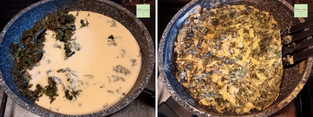 cuisson farifrittata aux herbes des champs
