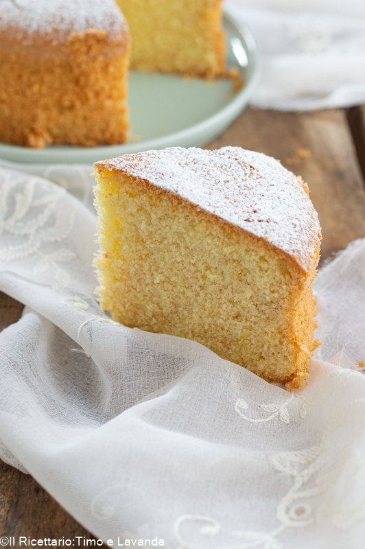 gâteau margherita moelleux sans gluten tranche