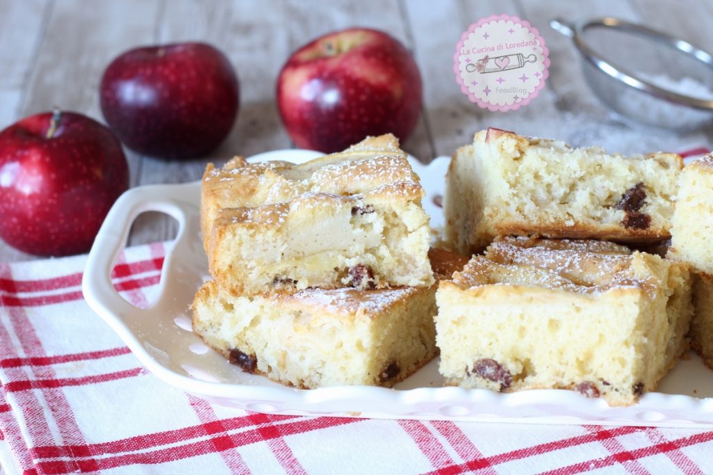 gâteau moelleux aux pommes et raisins secs