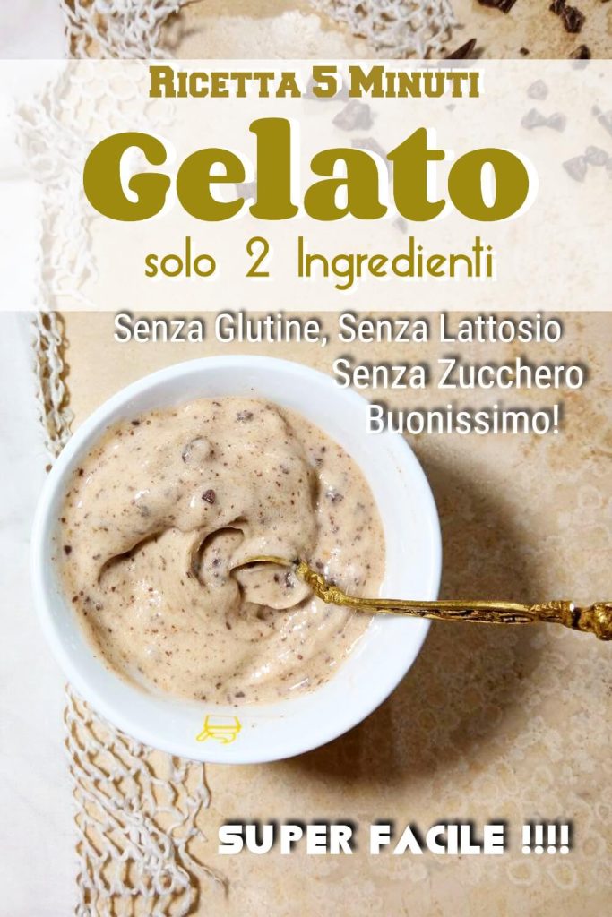 Glace Banane et Chocolat en format vertical avec texte superposé et coupe jaune sur fond clair