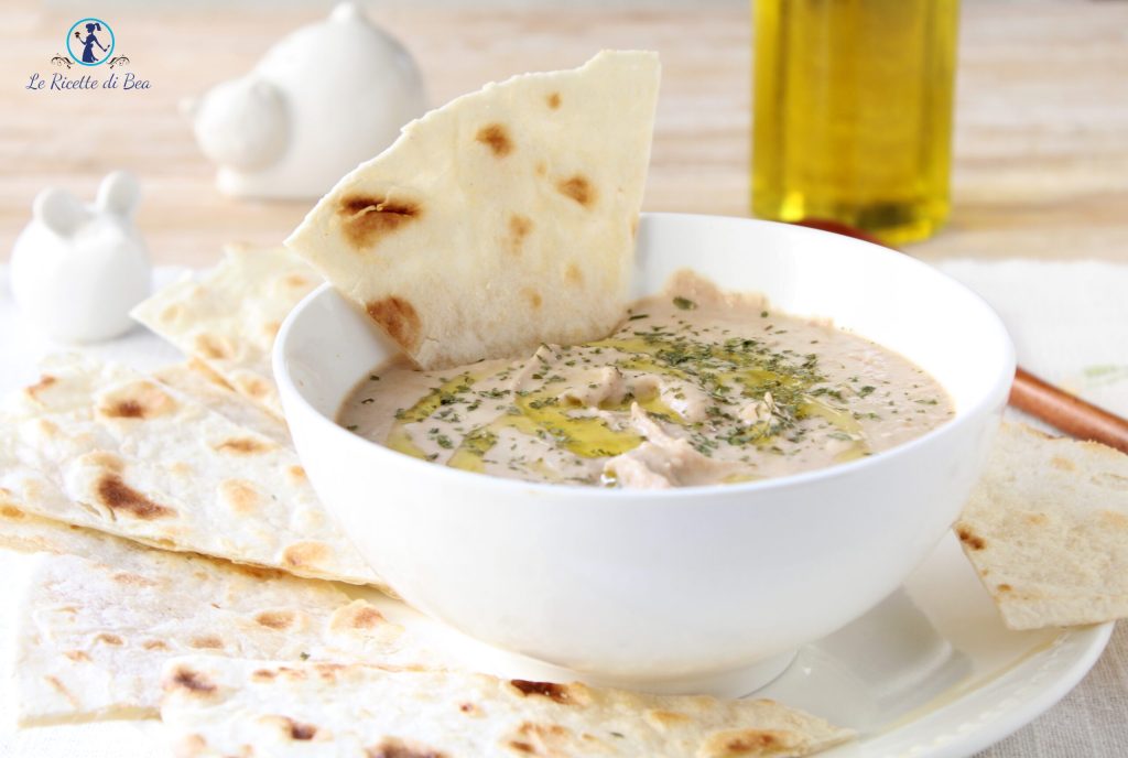 hummus aux haricots borlotti