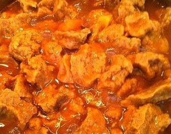 Ragoût de seitan avec farine de gluten