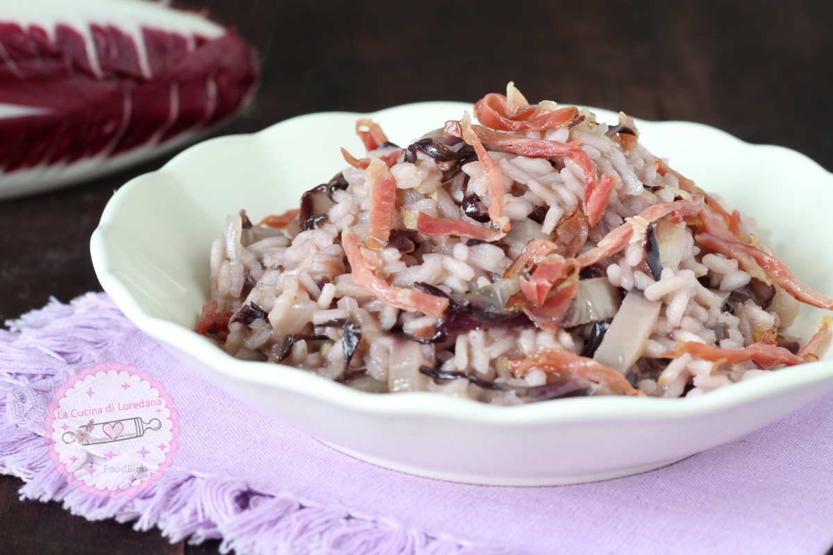 RISOTTO AU RADICCHIO ET SPECK le risotto le plus savoureux et goûteux