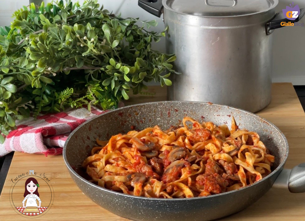 tagliatelles à la boscaiola