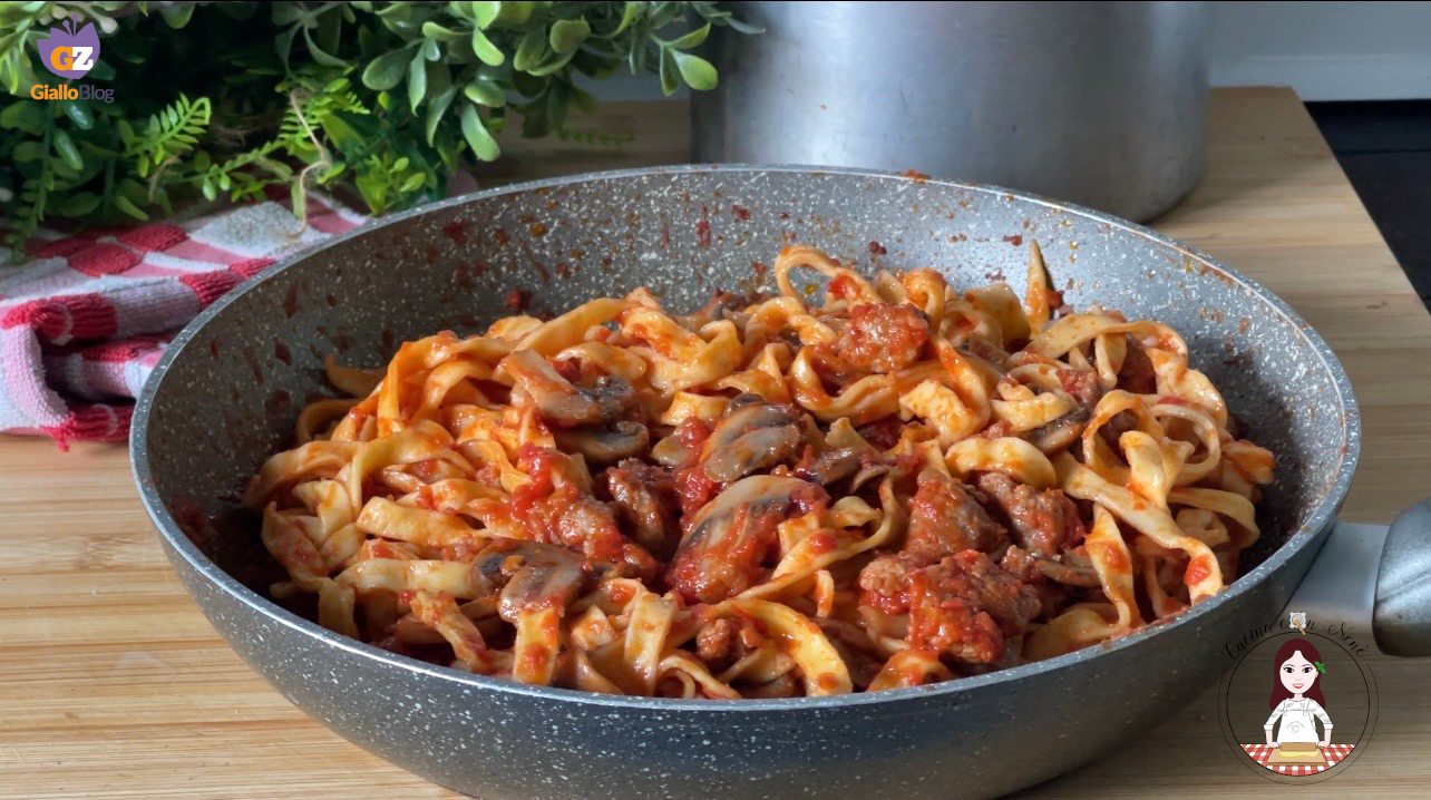 Tagliatelles à la boscaiola