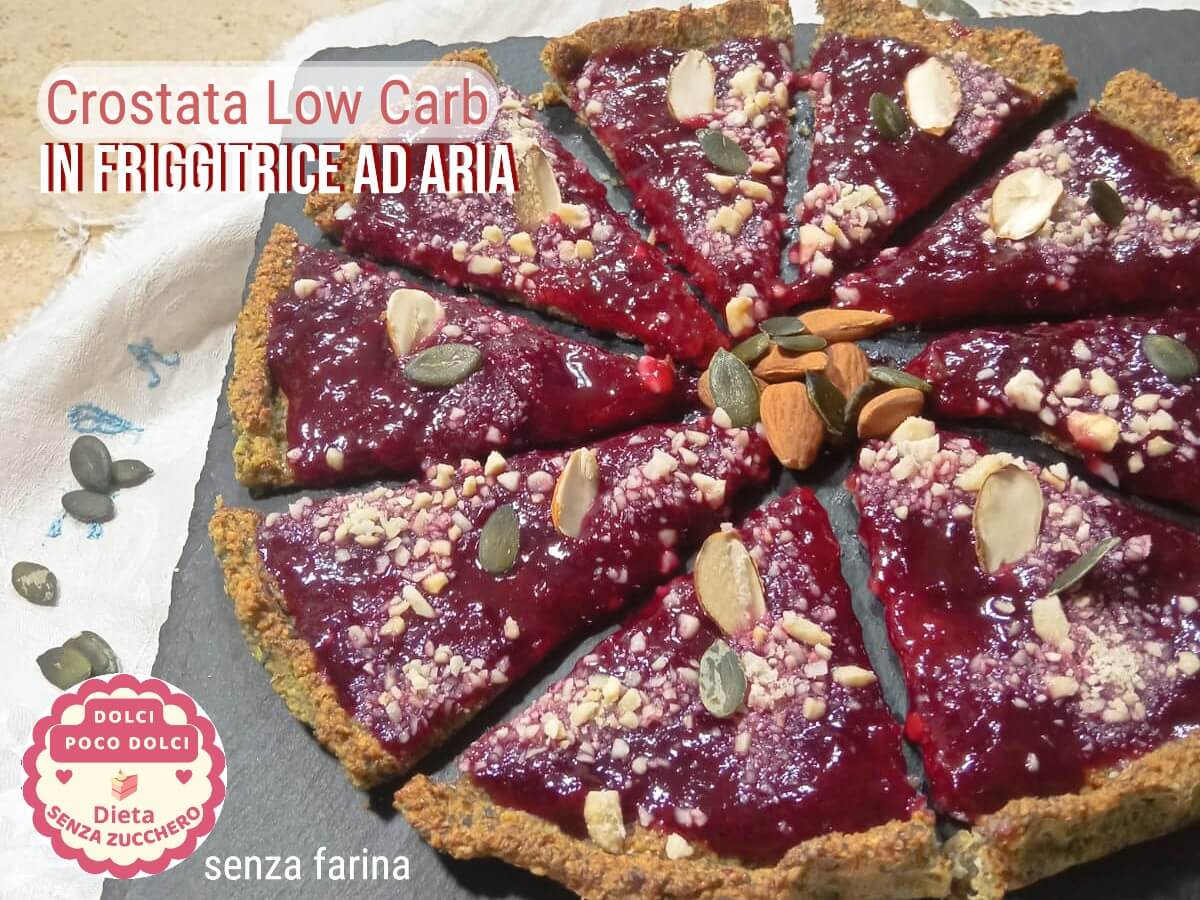 Tarte Low Carb à la friteuse à air, aux amandes et graines (Prête en 5 minutes)