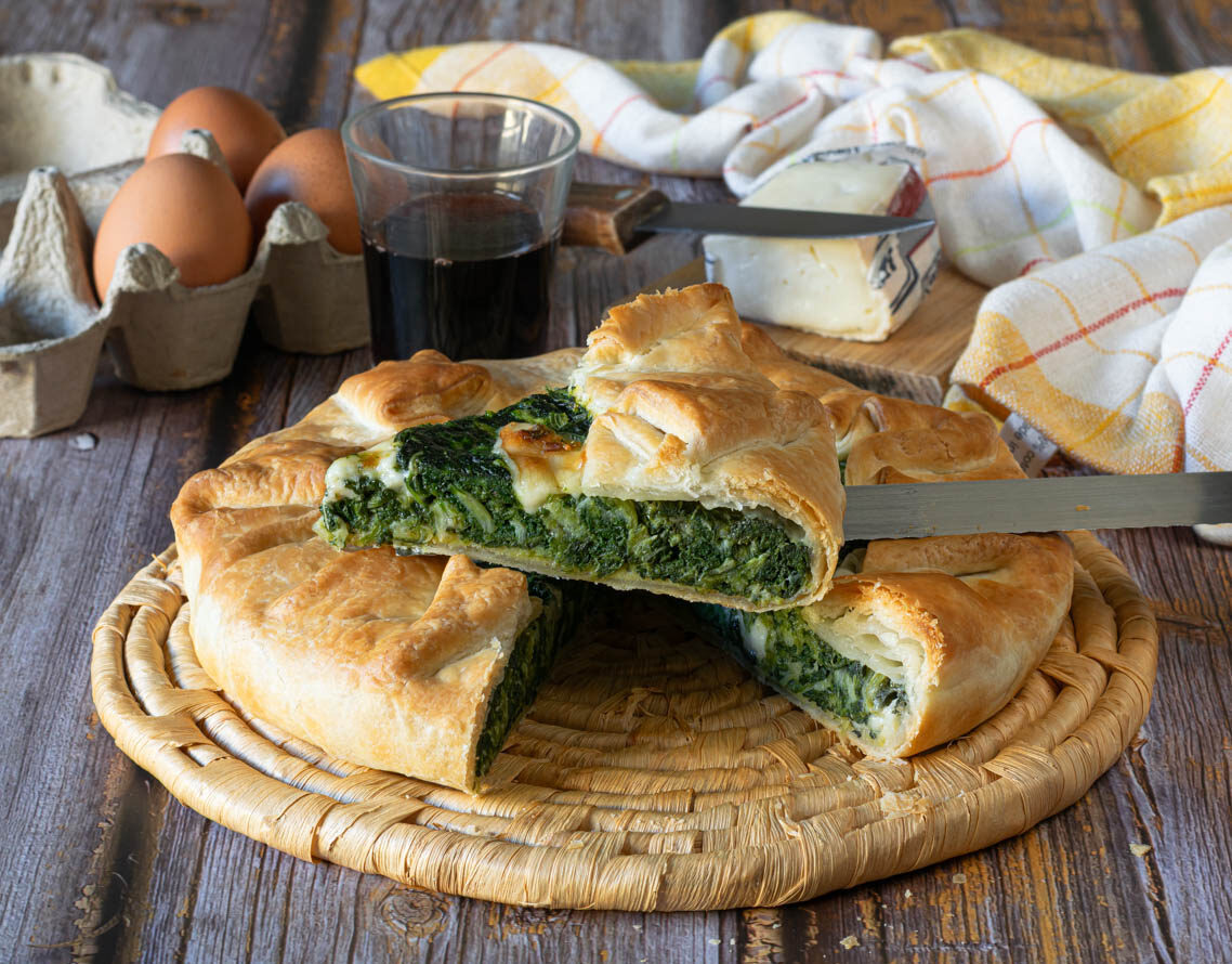 Tarte salée aux blettes et Taleggio