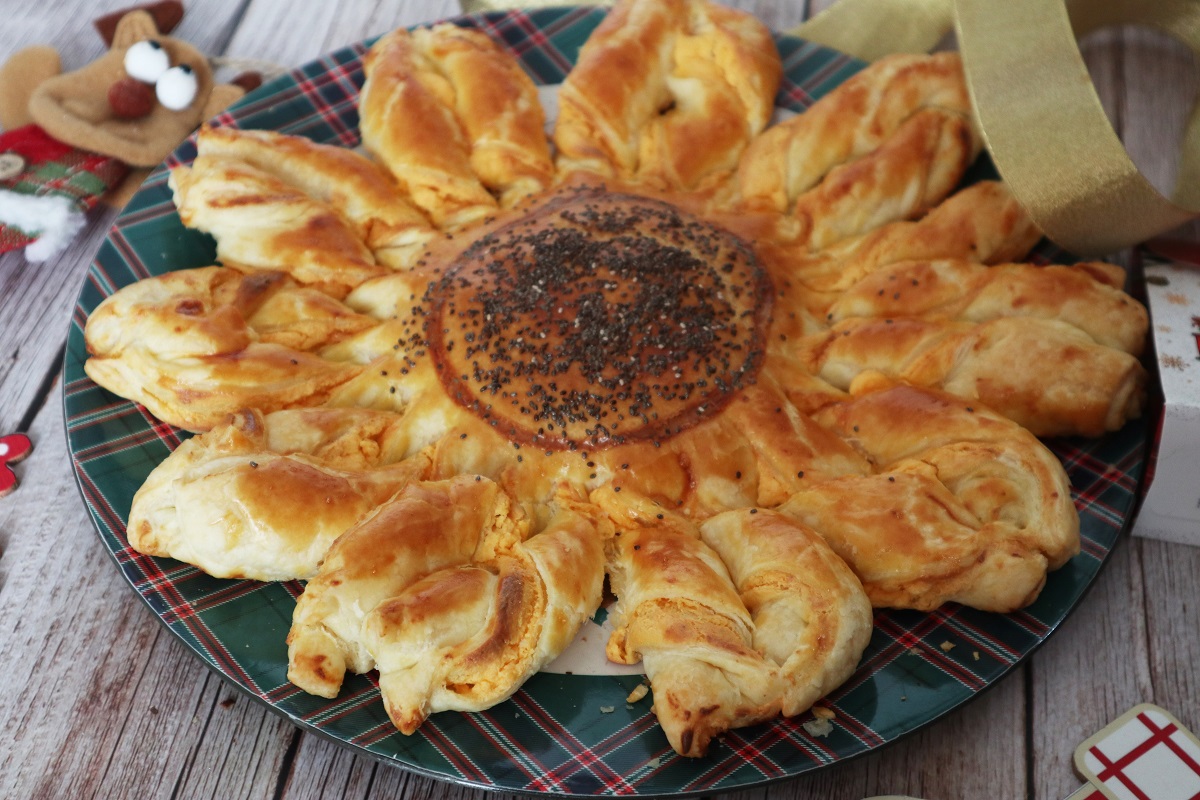 Tournesol en pâte feuilletée