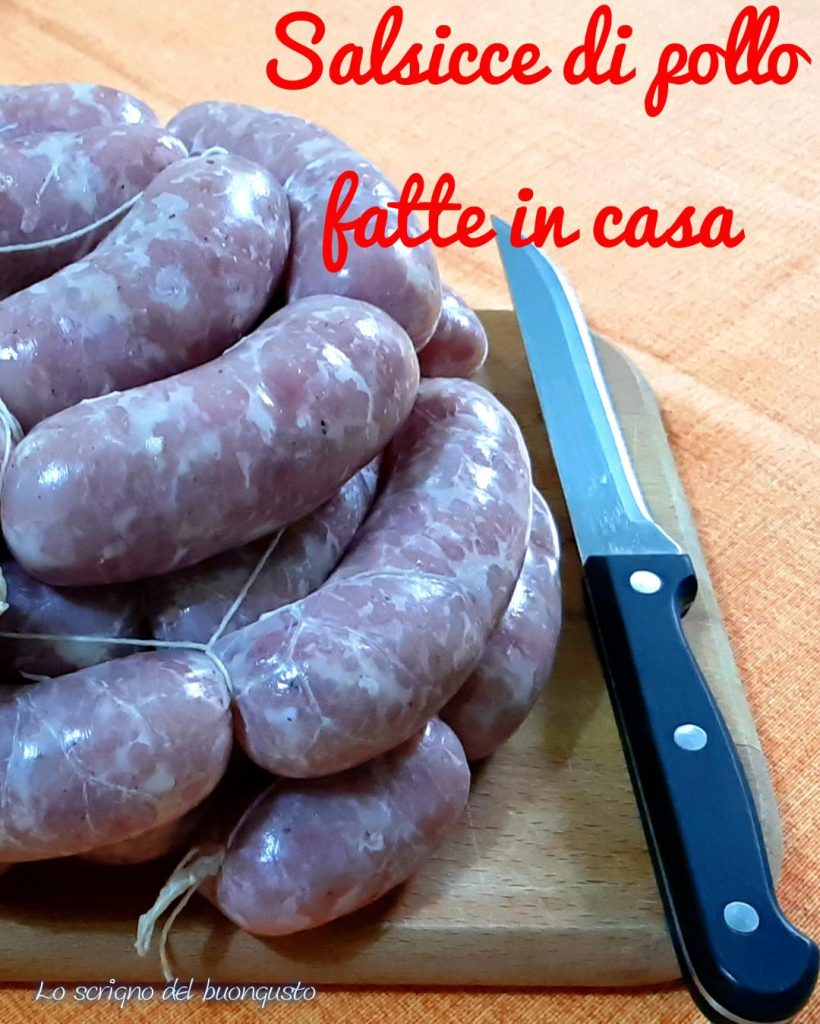 Saucisses de poulet faites maison