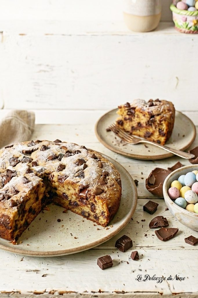 gâteau au chocolat des œufs de Pâques