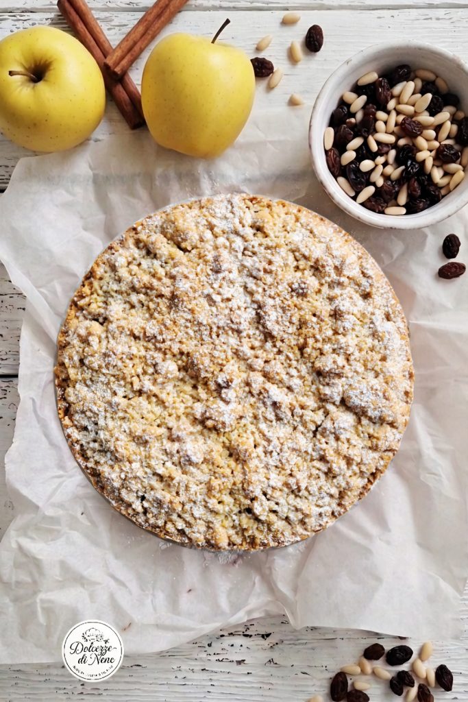 Gâteau émietté saveur strudel