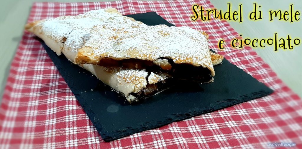Strudel aux pommes et chocolat