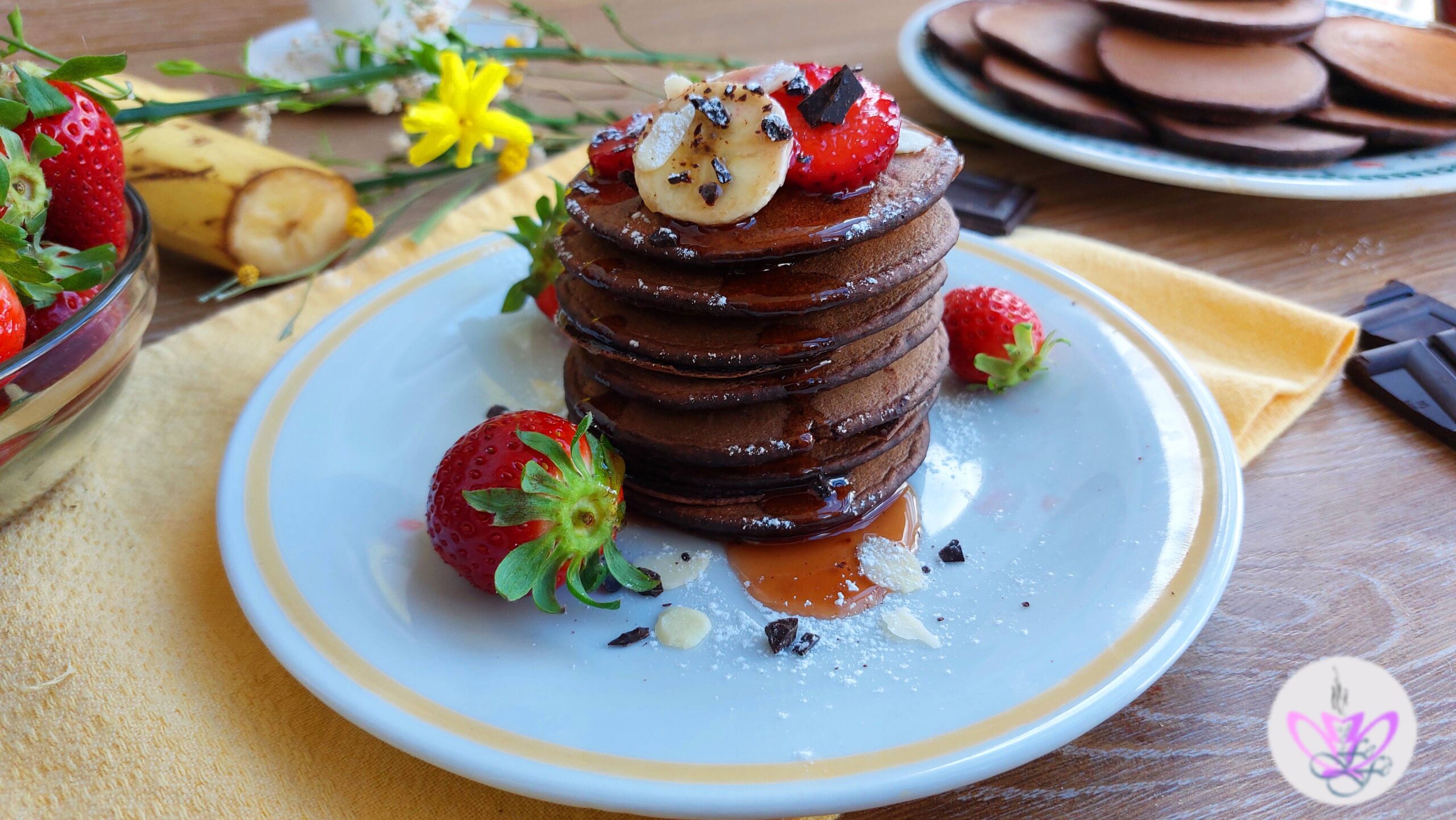 PANCAKES AU CACAO (Recette sans lactose)