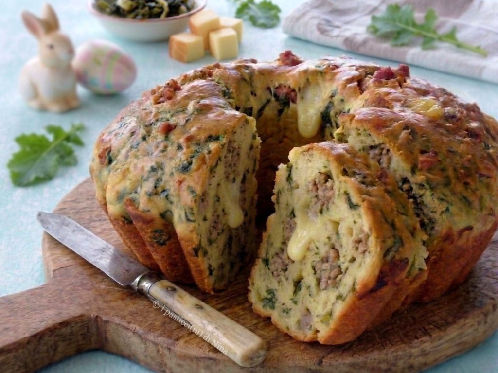 babà rustique sans levée avec saucisse et friarielli recette facile i pasticcini di Nina