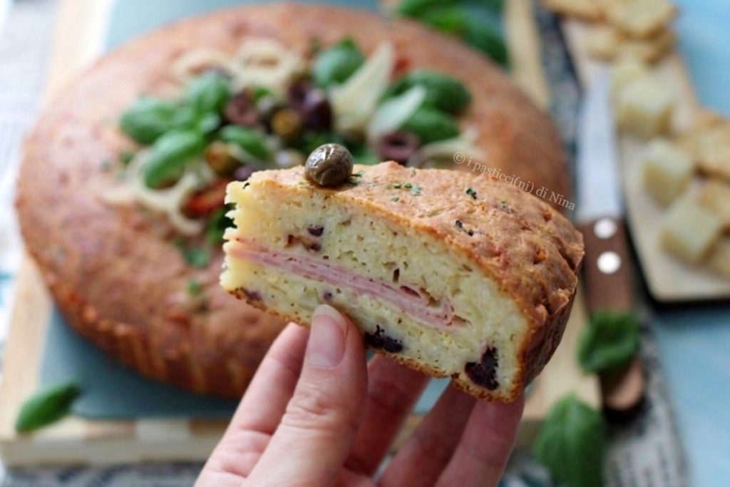 cake salé au fromage garni facile et rapide sans levée recette i pasticcini di Nina