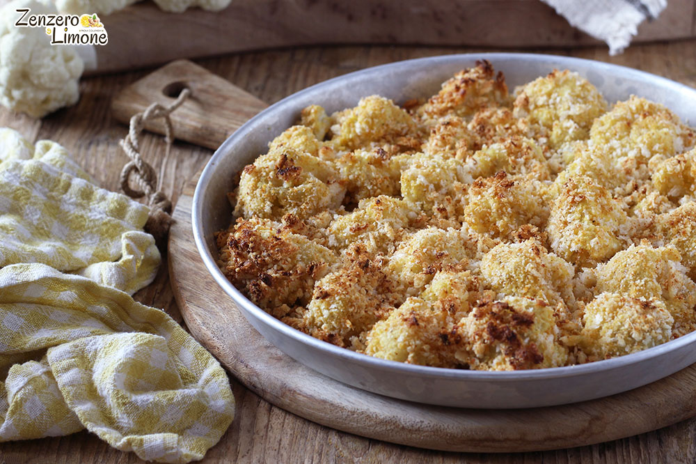 Chou-fleur croquant au four