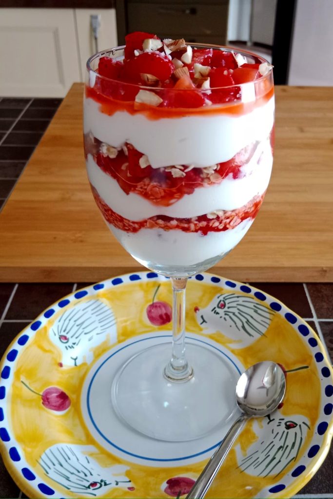 Coupe d'avoine, yaourt et fruits, photo de Maura, Mangia senza Pancia