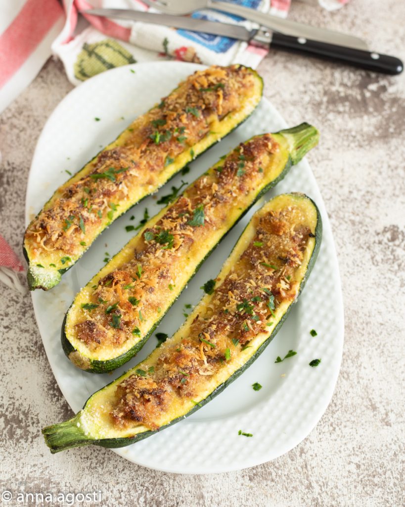 Courgettes farcies au thon