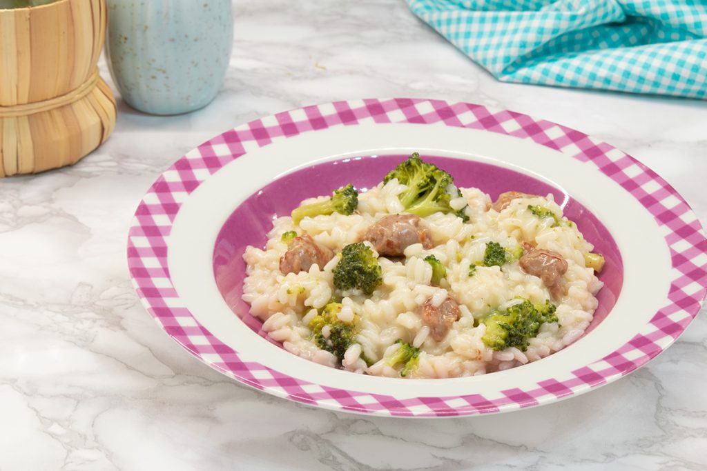 Risotto aux brocolis et à la saucisse