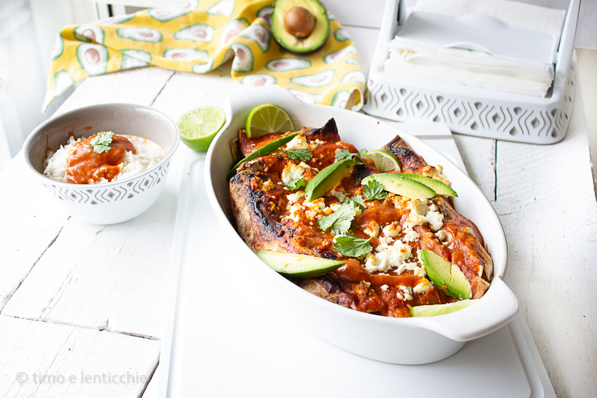 Enchiladas à la feta au four