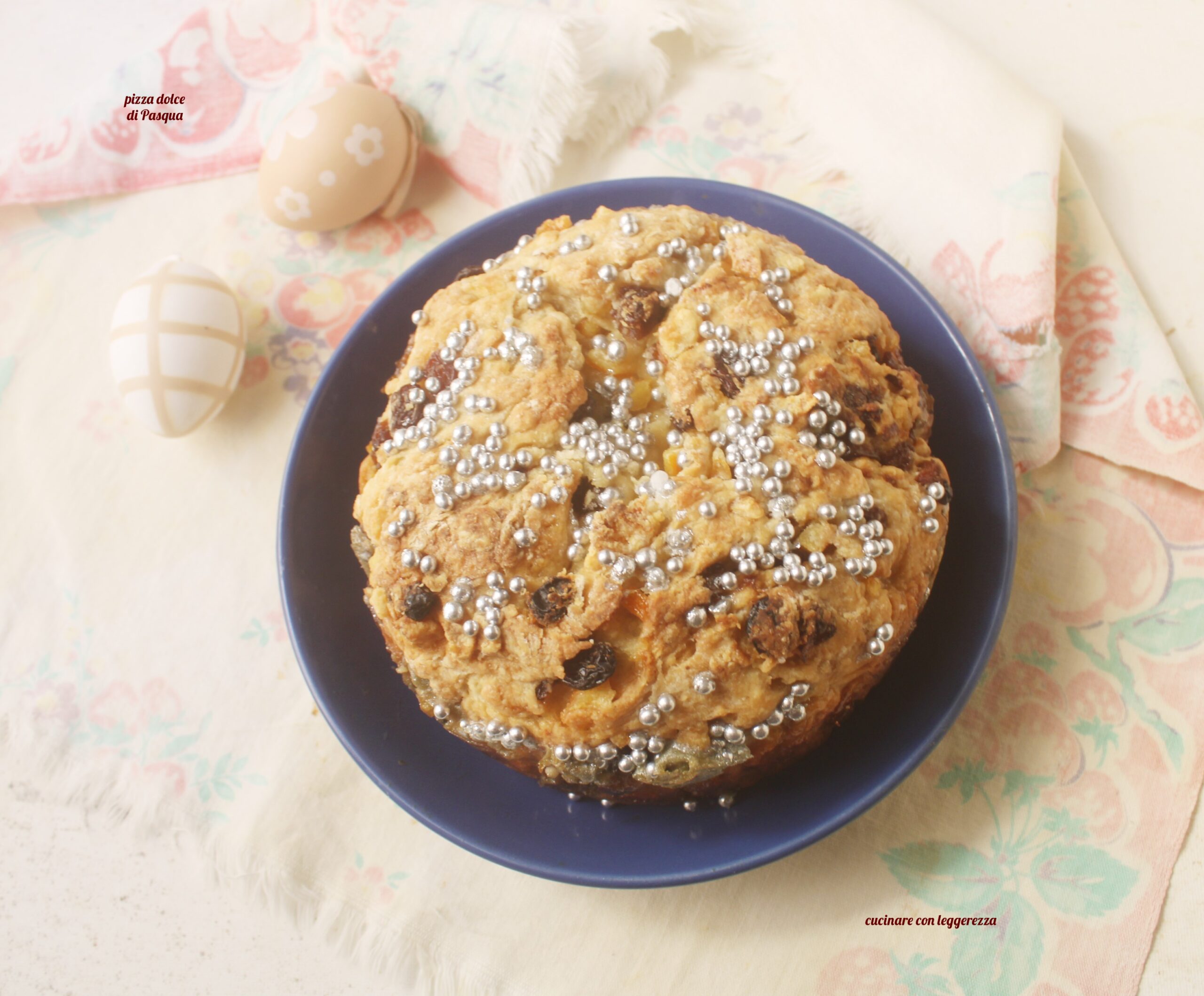 Pizza sucrée de Pâques – levain