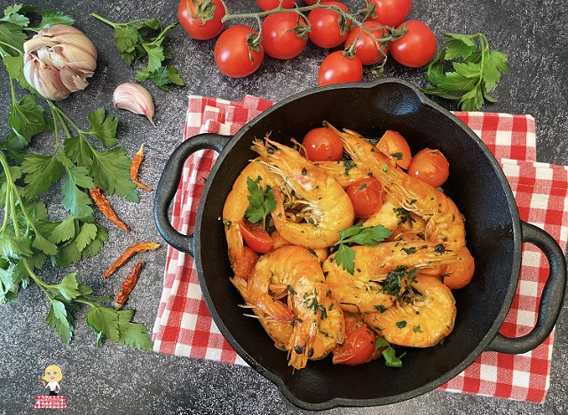 Gambas au guazzetto recette facile