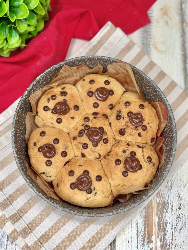 Scoopable cookie pie (friteuse à air)