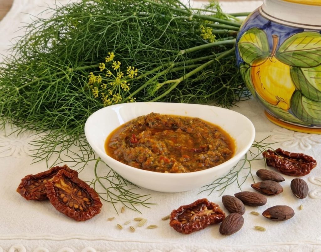 Pâtes au pesto de fenouil sauvage