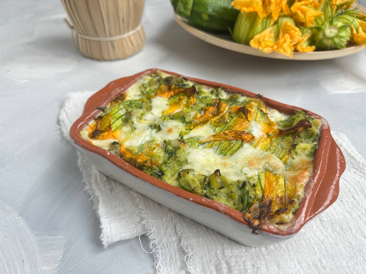 LASAGNE AUX COURGETTES ET FLEURS