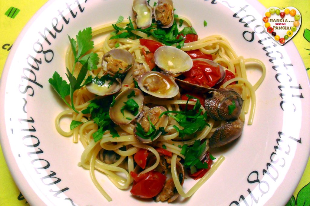 Linguine palourdes et tomates cerises, Mange sans Ventre
