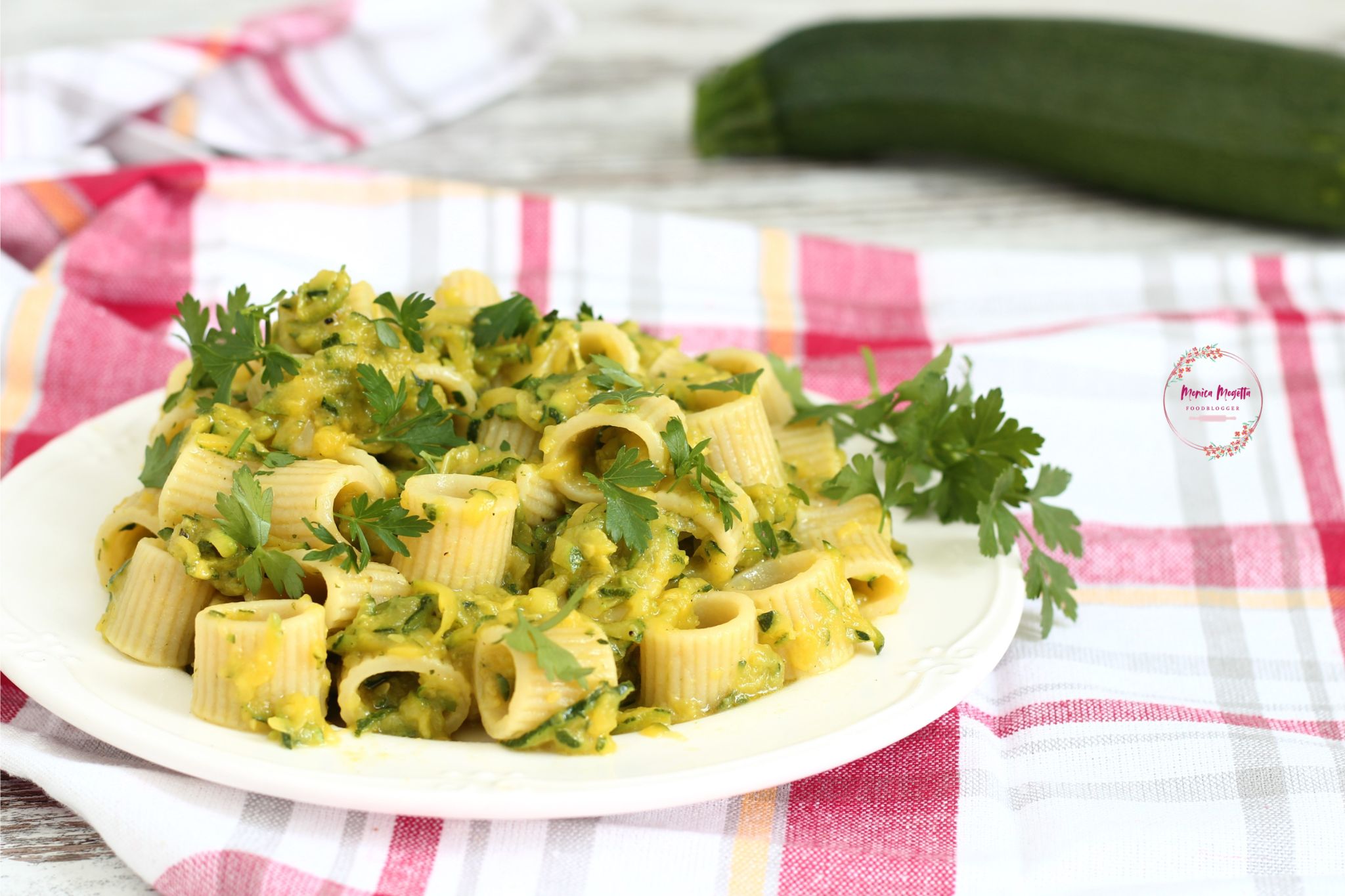 Pâtes aux courgettes crémeuses