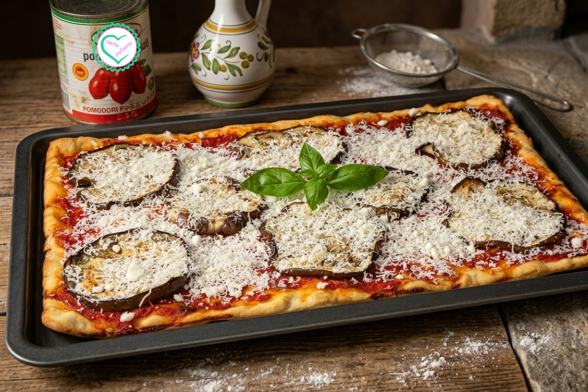 Pizza alla Norma (recette sicilienne)