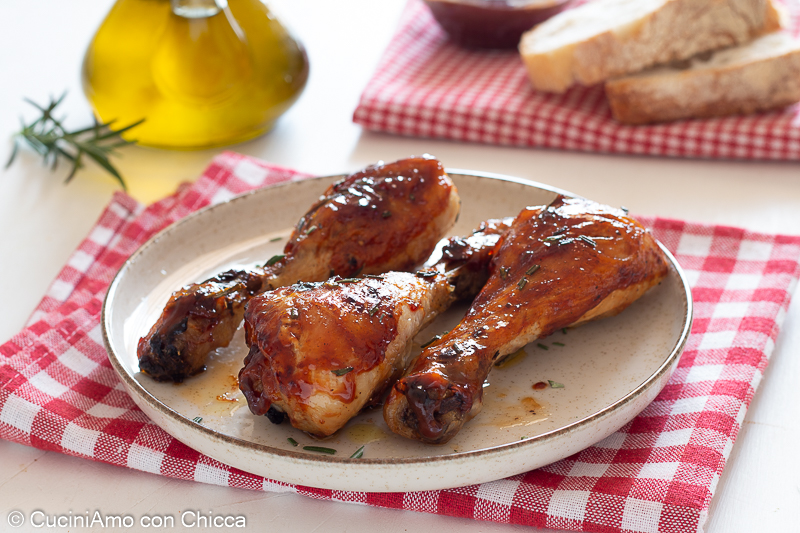 Poulet à la friteuse à air avec sauce BBQ