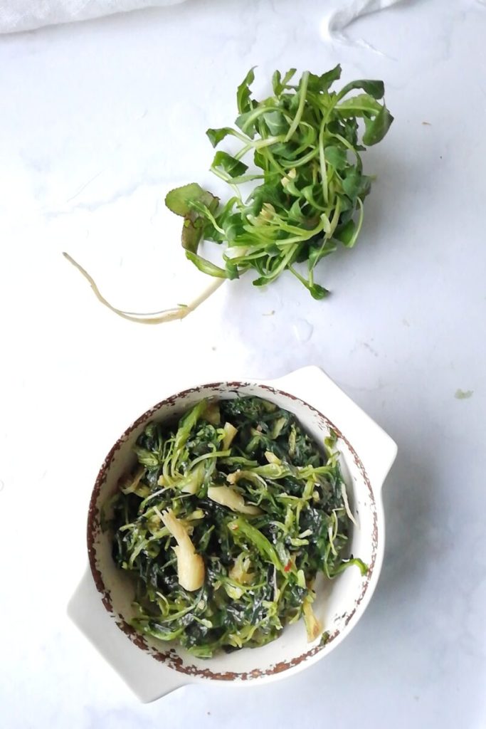 Raiponces à la poêle